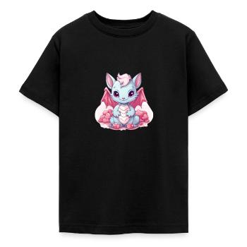 Kawaii Dragon - Teenager T-Shirt - Schwarz - Vorne - AI Model Teenager Male light (155cm)