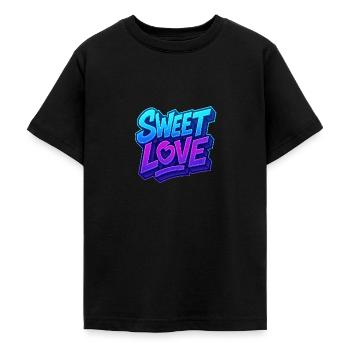 Sweet Love - Teenager T-Shirt - Schwarz - Vorne - AI Model Teenager Male light (155cm)
