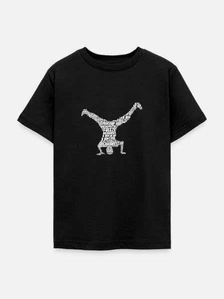 Breakdance Breakdancer Breakdancing - Teenager T-Shirt - Schwarz