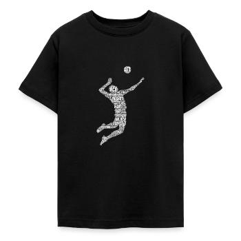 Volleyball Volleyballer Herren Jungen - Teenager T-Shirt - Schwarz - Vorne - AI Model Teenager Male light (155cm)
