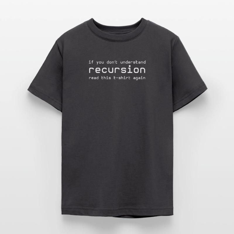 recursion developer programmer html c php phyt Teenage T-Shirt