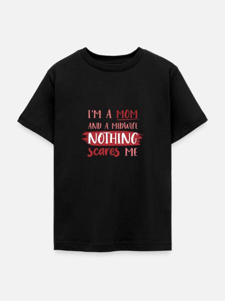 Hebamme - Teenager T-Shirt - Schwarz