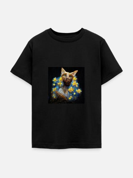 Katze - Engel - Transformation - Teenager T-Shirt - Schwarz