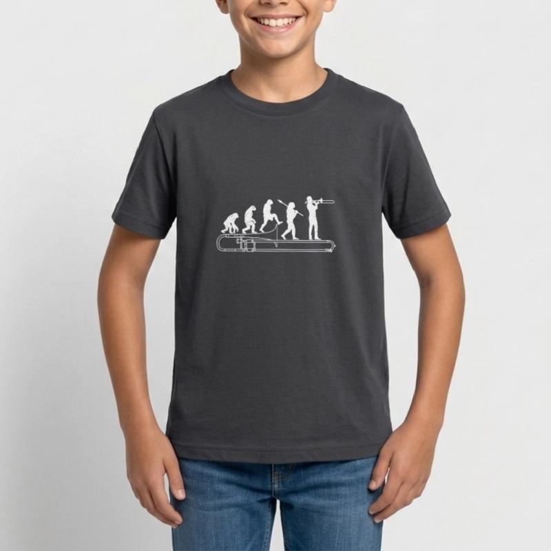 Evolution Trombone I play Trombone Teenage T-Shirt