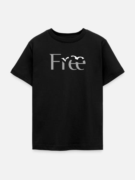 Free - Teenager T-Shirt - Schwarz