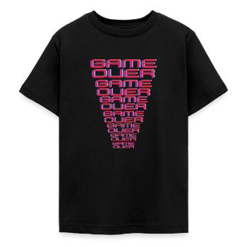 Gamer Motiv Game Over Online Gaming PVP - Teenager T-Shirt - Schwarz - Vorne - AI Model Teenager Male light (155cm)