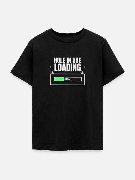 Hole in one Golf Geschenk - Teenager T-Shirt - Schwarz