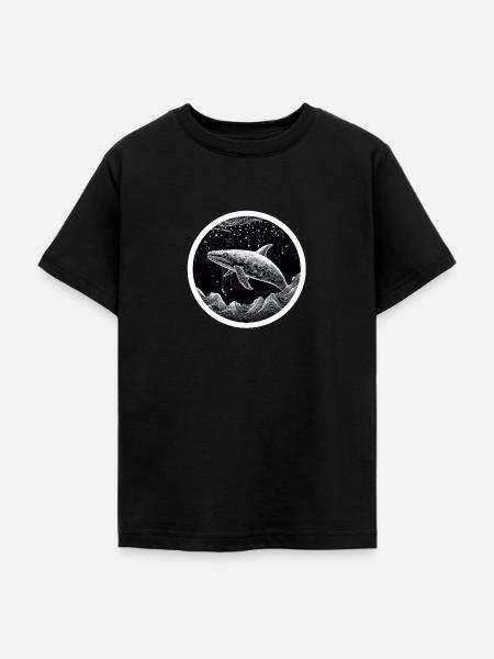 Wal - Teenager T-Shirt - Schwarz