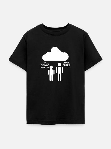 Cloud Linux - Teenager T-Shirt - Schwarz