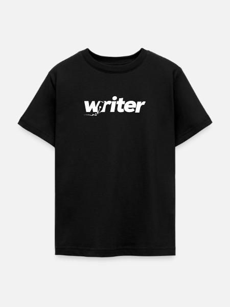 Writer - Teenager T-Shirt - Schwarz