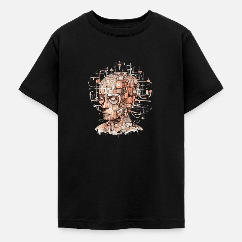abstrait - T-shirt Ado - noir