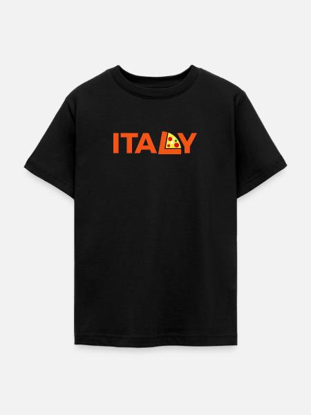 Italy - Teenager T-Shirt - Schwarz