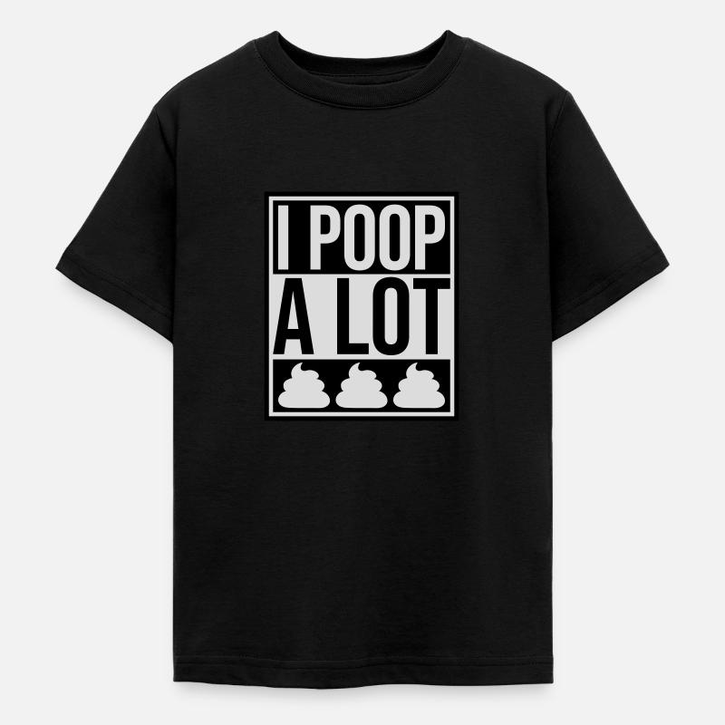 Je fais beaucoup caca - T-shirt Ado - noir