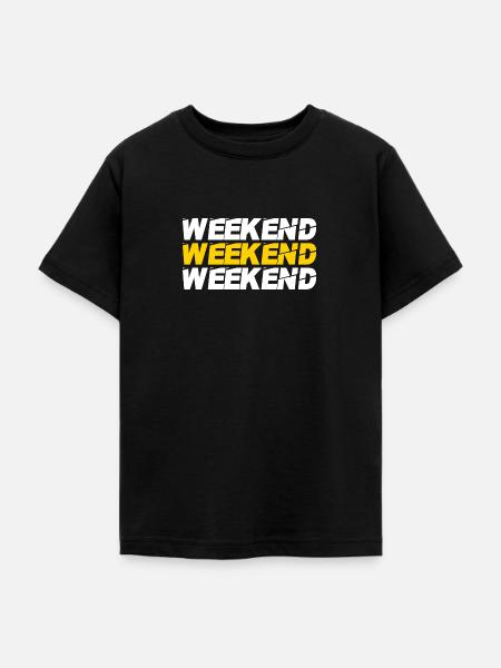 Weekend - Teenager T-Shirt - Schwarz