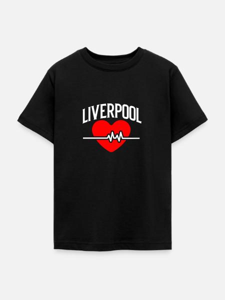 Liverpool - Teenager T-Shirt - Schwarz