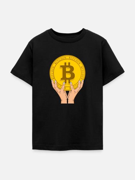 Bitcoin - Teenager T-Shirt - Schwarz