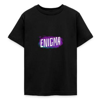 Urban cool fresh design Enigma puzzles - Teenage T-Shirt - black - Front - AI Model Teenager Male light (155cm)