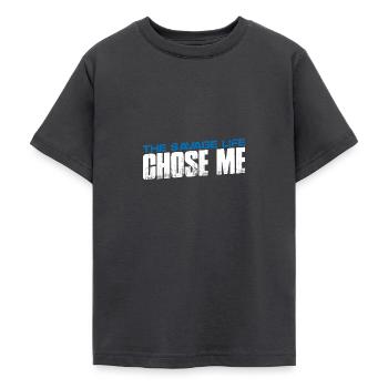La vie sauvage m’a choisi 14 - T-shirt Ado - charbon - Devant - AI Model Teenager Male light (155cm)