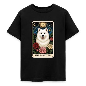 Samojede - Teenager T-Shirt - Schwarz - Vorne - AI Model Teenager Male light (155cm)