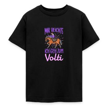 Voltigieren - Teenager T-Shirt - Schwarz - Vorne - AI Model Teenager Male light (155cm)