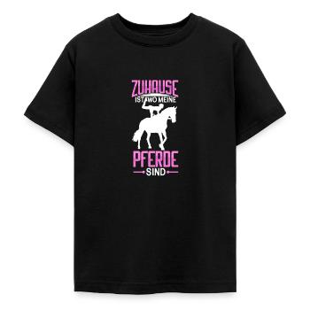 Voltigieren - Teenager T-Shirt - Schwarz - Vorne - AI Model Teenager Male light (155cm)