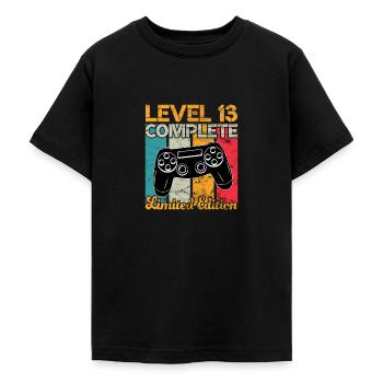 Level 13 complete Gaming Geburtstag - Teenager T-Shirt - Schwarz - Vorne - AI Model Teenager Male light (155cm)