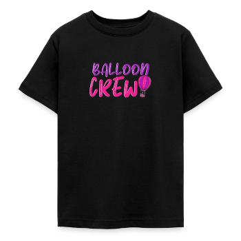 Équipage de ballon Montgolfière Vol en apesanteur - T-shirt Ado - noir - Devant - AI Model Teenager Male light (155cm)