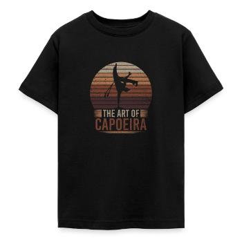 The Art Of Capoeira Dance Style Martial Arts Martial Arts - Teenage T-Shirt - black - Front - AI Model Teenager Male light (155cm)