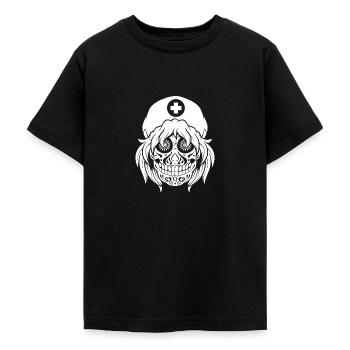 Lustiges Krankenschwester Design - Teenager T-Shirt - Schwarz - Vorne - AI Model Teenager Male light (155cm)