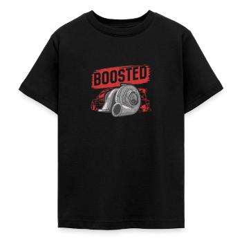 Turbocharger Boosted - Turbo &Tuning - Teenager T-shirt - zwart - Voor - AI Model Teenager Male light (155cm)