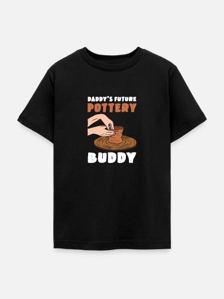 Daddy's Future Pottery Buddy - Teenager T-Shirt - Schwarz