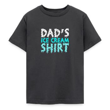 Dads Ice Cream - Teenager T-Shirt - Dunkelgrau - Vorne - AI Model Teenager Male light (155cm)