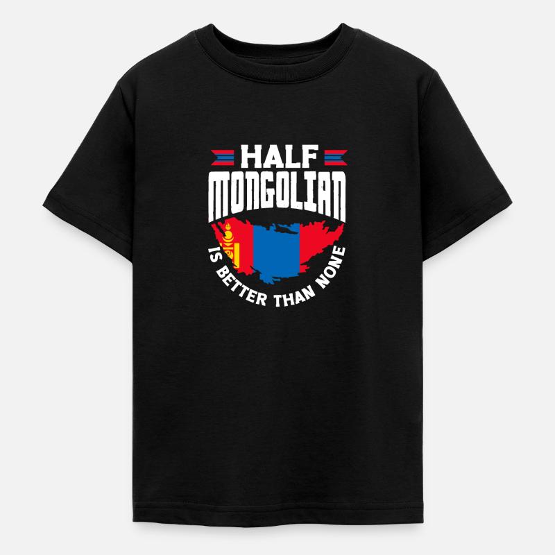 Mongolie Mongolie Citation du drapeau mongol - T-shirt Ado - noir