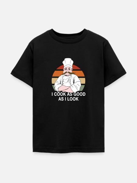 koch kochen spruch chefkoch - Teenager T-Shirt - Schwarz