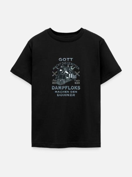 Dampflok fahren macht Spaß wie eine Eisenbahn - Teenager T-Shirt - Schwarz