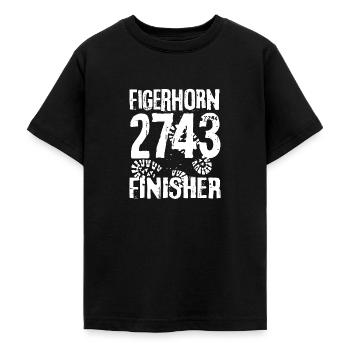 Figerhorn Wanderung Hohe Tauern Glocknergruppe - Teenager T-Shirt - Schwarz - Vorne - AI Model Teenager Male light (155cm)