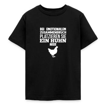 Huhn Landwirt Bauernhof Hühner - Teenager T-Shirt - Schwarz - Vorne - AI Model Teenager Male light (155cm)