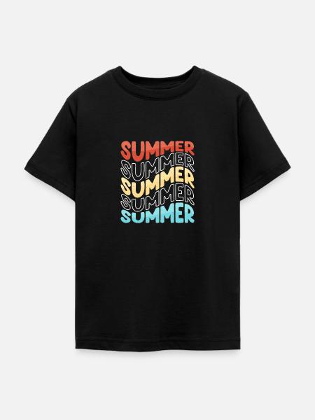 Summer - Teenager T-Shirt - Schwarz