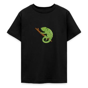 Chamäleon Kunst Männer Frauen Kinder Jungen Mädchen Chamäleons - Teenager T-Shirt - Schwarz - Vorne - AI Model Teenager Male light (155cm)
