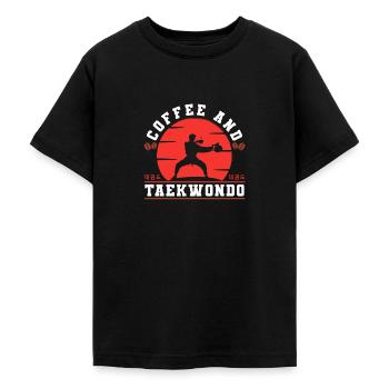 TKD Korean Martial Arts Tae Kwon - Teenager T-Shirt - Schwarz - Vorne - AI Model Teenager Male light (155cm)