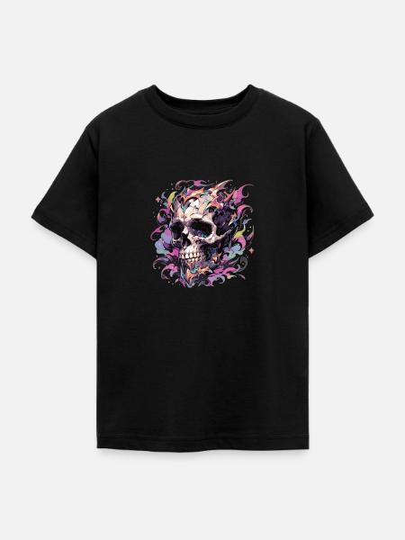 Totenkopf - Teenager T-Shirt - Schwarz