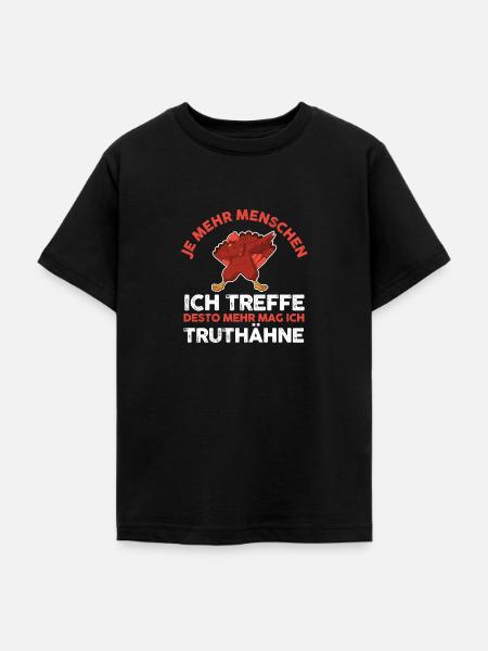 Truthuhn Truthahn - Teenager T-Shirt - Schwarz