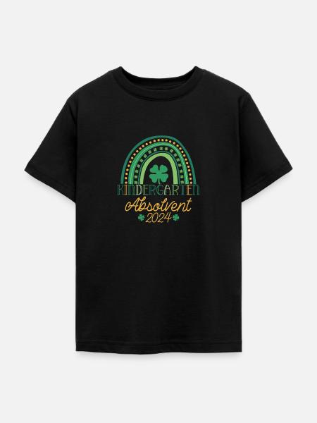 Kindergarten Absolvent 2024 Regenbogen Einschulung - Teenager T-Shirt - Schwarz