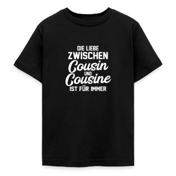 Cousine Cousins Cousin - Teenager T-Shirt - Schwarz - Vorne - AI Model Teenager Male light (155cm)