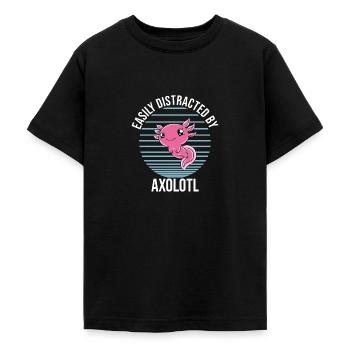 Lustiges Axolotl Süßes Axolotl - Teenager T-Shirt - Schwarz - Vorne - AI Model Teenager Male light (155cm)