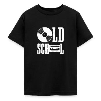 Vinyl Schallplatte geschenk Für DJ Vintage - Teenager T-Shirt - Schwarz - Vorne - AI Model Teenager Male light (155cm)