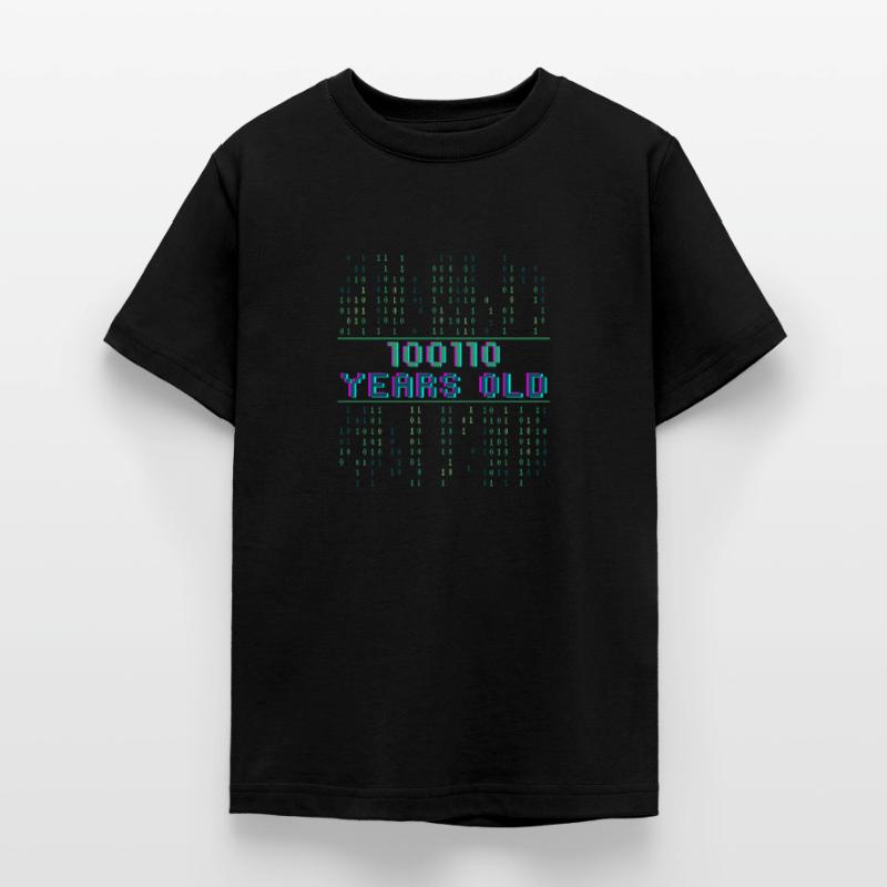38th Birthday 38 years old Binary Code Coder Teenage T-Shirt