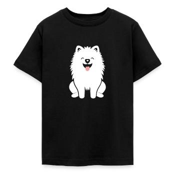 Samojede - Teenager T-Shirt - Schwarz - Vorne - AI Model Teenager Male light (155cm)