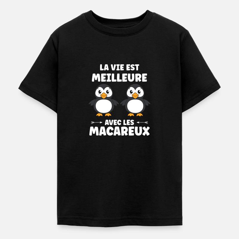 macareux - T-shirt Ado - noir