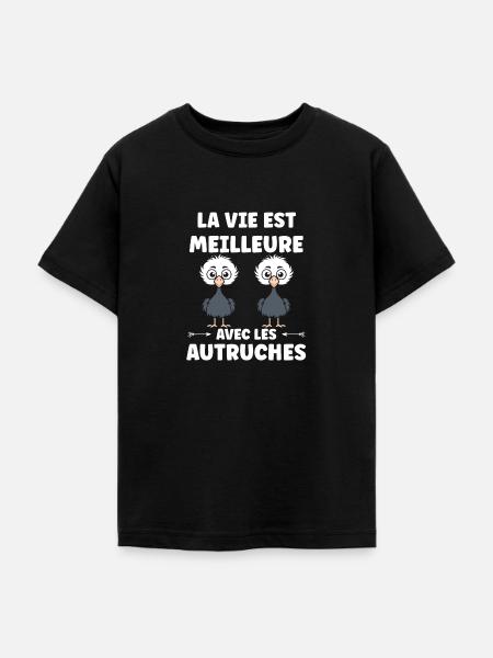 Strauß Zitat - Teenager T-Shirt - Schwarz